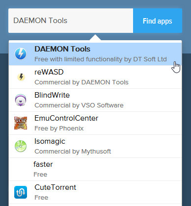 DAEMON Tools - AlTo Search